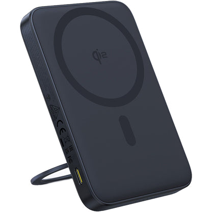Външна батерия Wireless Baseus PicoGo, 5000mAh, 20W, PD + FQI, 1 x QI - 1 x USB-C, Черна P10076802123-00