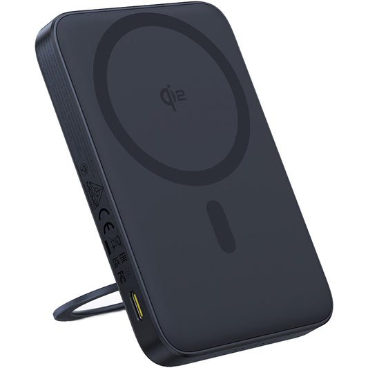 Външна батерия Wireless Baseus PicoGo, 5000mAh, 20W, PD + FQI, 1 x QI - 1 x USB-C, Черна P10076802123-00