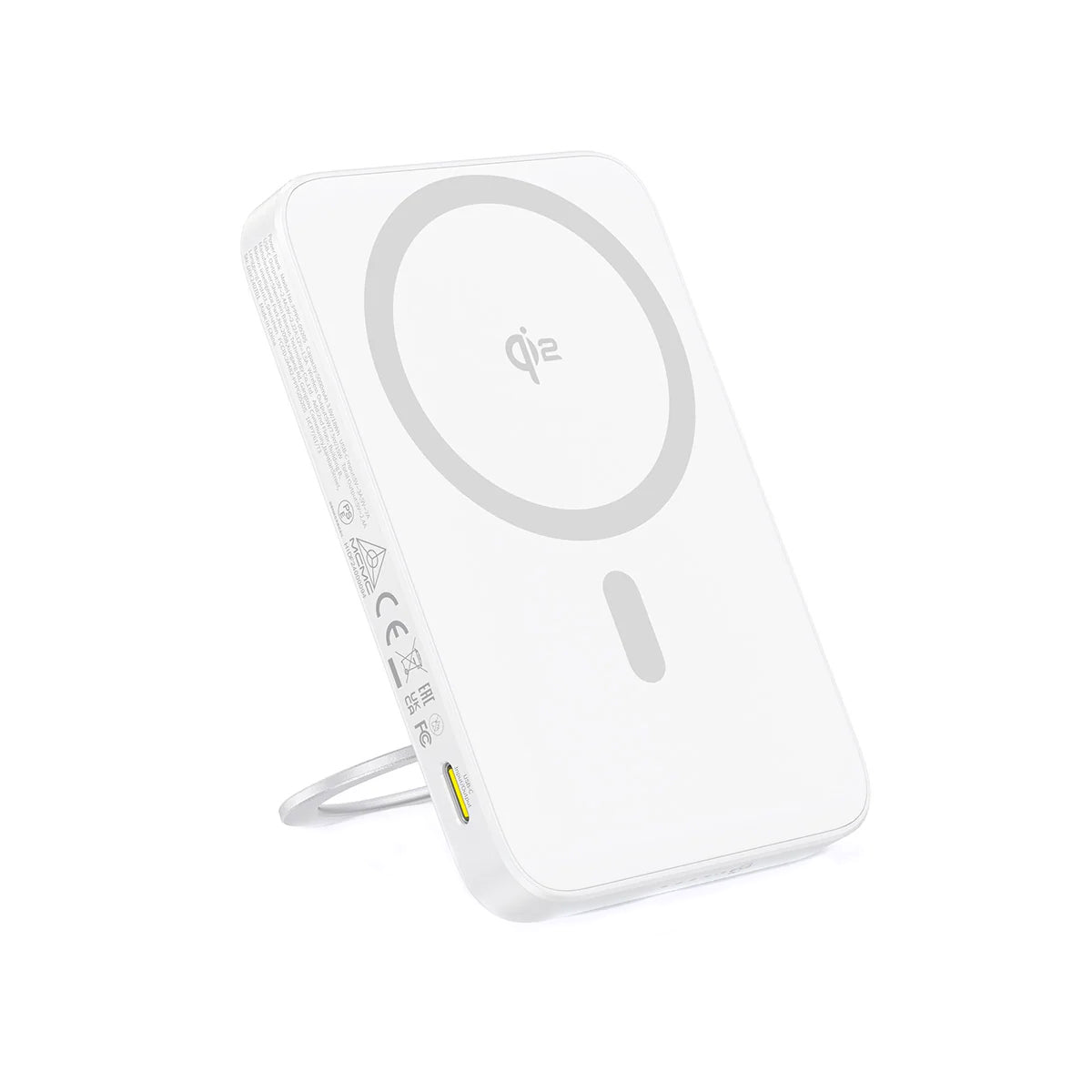 Външна безжична батерия Baseus PicoGo, 5000mAh, 20W, PD + FQI, 1 x QI - 1 x USB-C, Бяла P10076800213-01