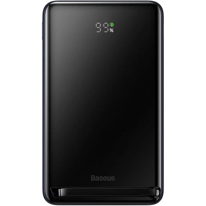 Безжична външна батерия Baseus с магнитна скоба, 10000mAh, 20W, PD + FQI, 1 x QI - 1 x USB-C, синя PPCX000203 PPCX000203 