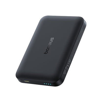 Безжичен външен акумулатор Baseus EnerFill FM11, 10000mAh, 30W, PD + FQI, 1 x QI - 1 x USB-C, Черен