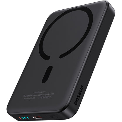 Външна батерия Wireless Baseus Magnetic Mini, 10000mAh, 20W, PD + FQI, 1 x QI - 1 x USB-C, Черна P10059001113-00
