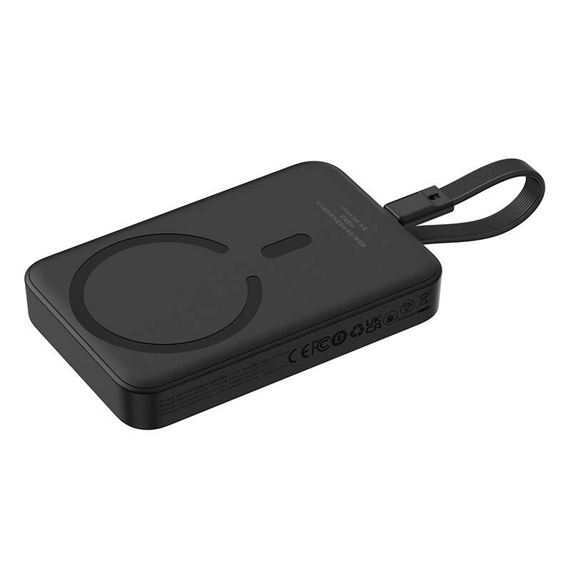 Външна батерия Wireless Baseus Magnetic Mini, 10000mAh, 30W, PD + FQI, 1 x QI - 2 x USB-C, Черна P1002210B113-00