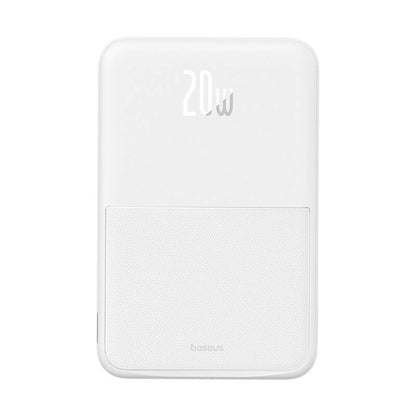 Външна батерия Wireless Baseus MagPro PPCXZ05, 5000mAh, 20W, PD + FQI, 1 x QI - 1 x USB-C, Бяла P10064101223-00