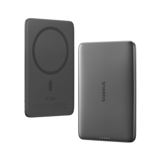 Външна батерия Wireless Baseus PicoGo AM41, 5000mAh, 20W, PD + FQI, 1 x QI - 1 x USB-C, Черна