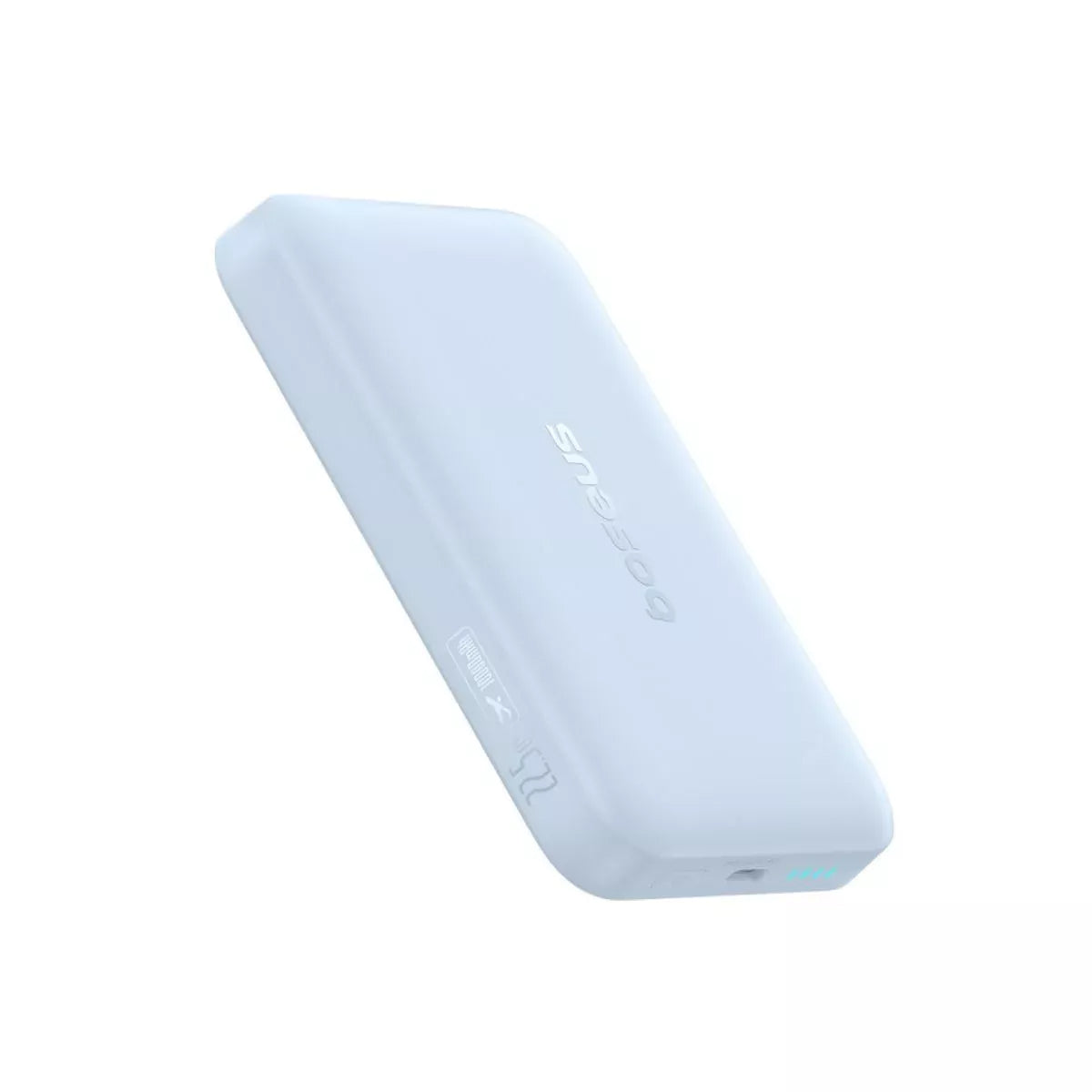 Baseus EnerFill FM11 Ultra-Mini Wireless External Battery, 10000mAh, 22.5W, PD + FQI, 1 x QI - 1 x USB-C, Blue P1008210E313-00