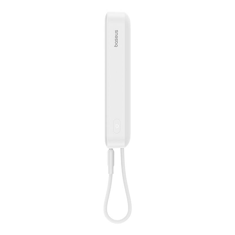 Външна безжична батерия Baseus Magnetic Mini, 10000mAh, 20W, PD + FQI, 1 x Lightning - 1 x QI - 1 x USB-C, Бяла P10022109223-00