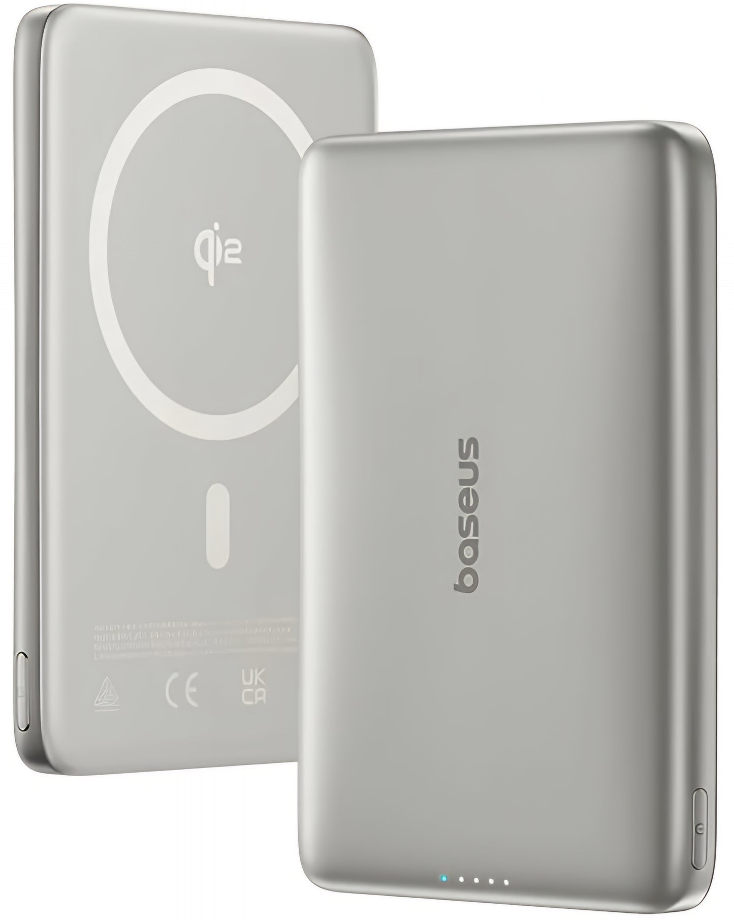 Външна батерия Wireless Baseus PicoGo AM41, 10000mAh, 27W, PD + FQI, 1 x QI - 1 x USB-C, Бежов E0027203