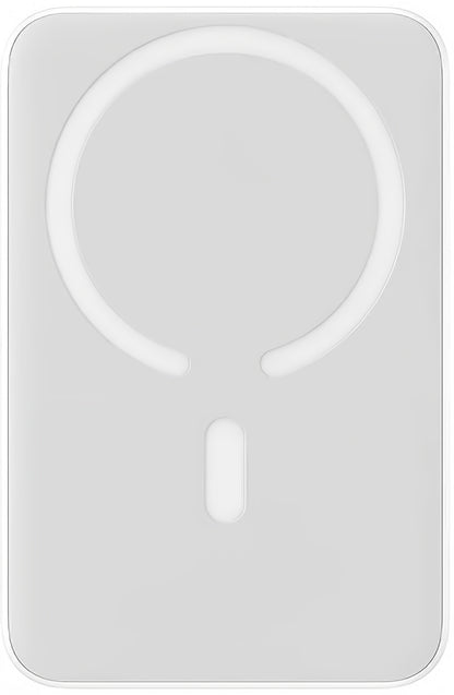 Baseus Magnetic Mini Wireless External Battery, 10000mAh, 20W, PD + FQI, 1 x QI - 1 x USB-C, White PPCX07002