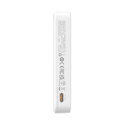 Външна батерия Wireless Baseus MagPro PPCXZ05, 5000mAh, 20W, PD + FQI, 1 x QI - 1 x USB-C, Бяла P10064101223-00