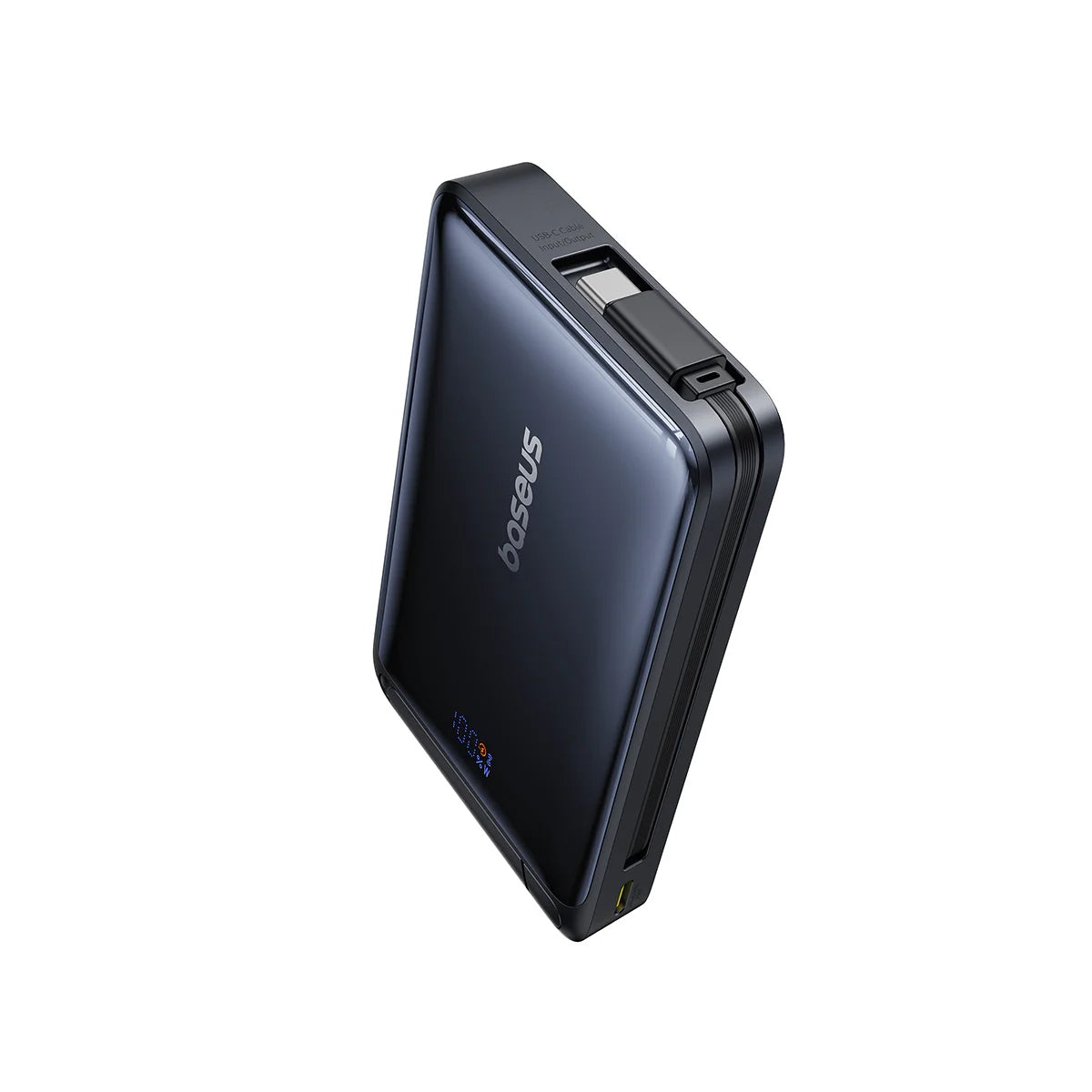 Външна безжична батерия Baseus Nomos, 10000mAh, 45W, PD + FQI, 1 x QI - 2 x USB-C, Черна P10078800123-00