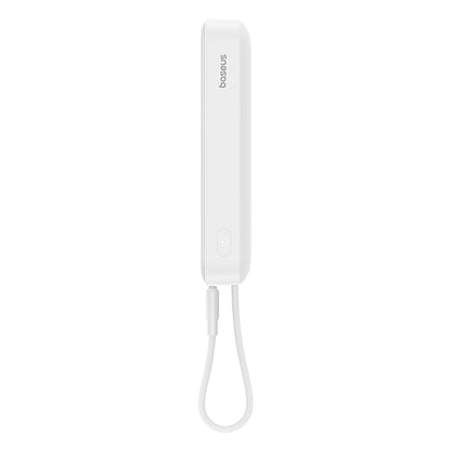 Външна безжична батерия Baseus Magnetic Mini, 10000mAh, 30W, PD + FQI, 1 x QI - 2 x USB-C, Бяла P1002210B223-00