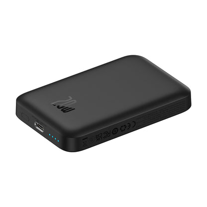 Външна батерия Wireless Baseus Mini Air, 6000mAh, 20W, PD + FQI, 1 x QI - 1 x USB-C, Черна P10059002113-00