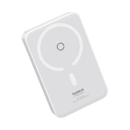 Външна батерия Wireless Baseus MagPro PPCXZ05, 5000mAh, 20W, PD + FQI, 1 x QI - 1 x USB-C, Бяла P10064101223-00