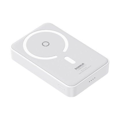 Външна батерия Wireless Baseus MagPro PPCXZ05, 5000mAh, 20W, PD + FQI, 1 x QI - 1 x USB-C, Бяла P10064101223-00