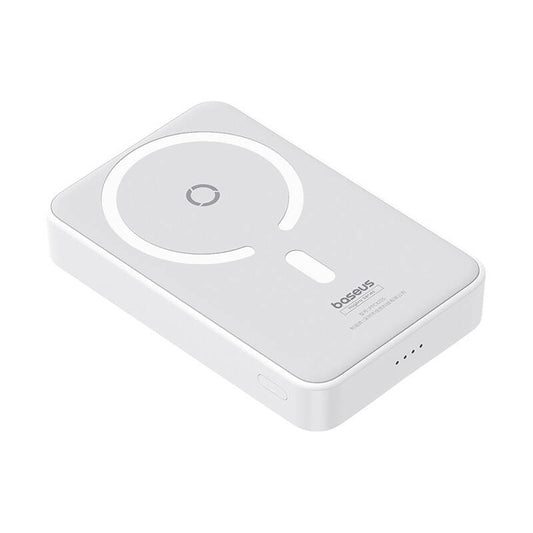 Външна батерия Wireless Baseus MagPro PPCXZ05, 5000mAh, 20W, PD + FQI, 1 x QI - 1 x USB-C, Бяла P10064101223-00