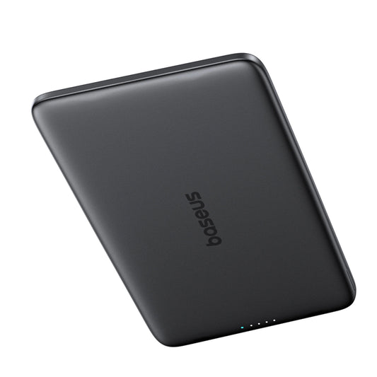 Външна батерия Wireless Baseus PicoGo AM41, 5000mAh, 20W, PD + FQI, 1 x QI - 1 x USB-C, Сива P1007680C813-00