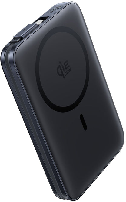 Безжичен външен акумулатор Baseus PicoGo AM61, 10000mAh, 45W, PD + FQI, 1 x QI - 2 x USB-C, Черен E0028V00