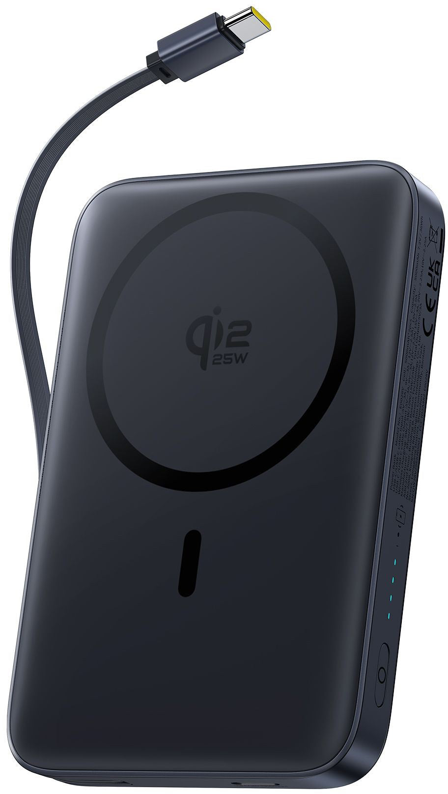 Безжичен външен акумулатор Baseus PicoGo AM61, 10000mAh, 45W, PD + FQI, 1 x QI - 2 x USB-C, Черен E0028V00