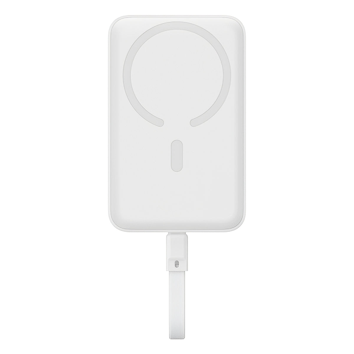 Външна безжична батерия Baseus Magnetic Mini, 10000mAh, 30W, PD + FQI, 1 x QI - 2 x USB-C, Бяла P1002210B223-00