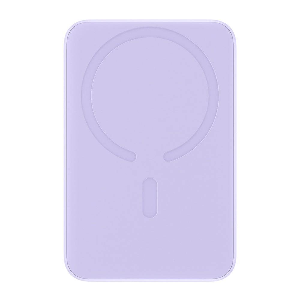 Външна батерия Wireless Baseus Magnetic Mini, 10000mAh, 20W, PD + FQI, 1 x QI - 1 x USB-C, Лилав PPCX110105