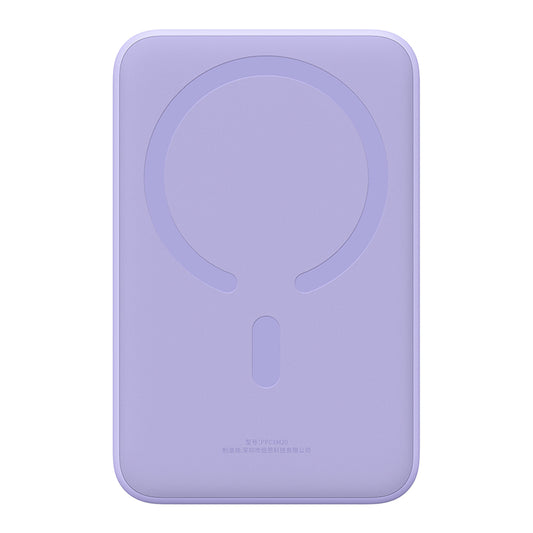 Външна батерия Wireless Baseus Magnetic Mini, 20000mAh, 20W, PD + FQI, 1 x QI - 1 x USB-C, Лилав PPCX150005