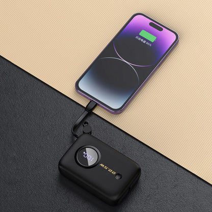 Външна батерия Dudao K14, 10000mAh, 22.5W, QC + PD, 1 x Lightning - 1 x USB-A - 2 x USB-C, Черна
