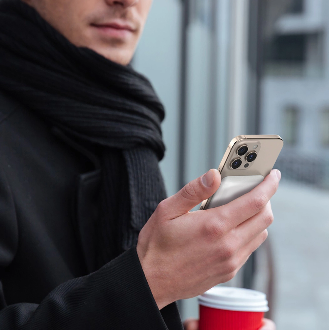 Външна батерия Wireless Dudao K26s, 5000mAh, 20W, PD + FQI, 1 x QI - 1 x USB-C, Бяла