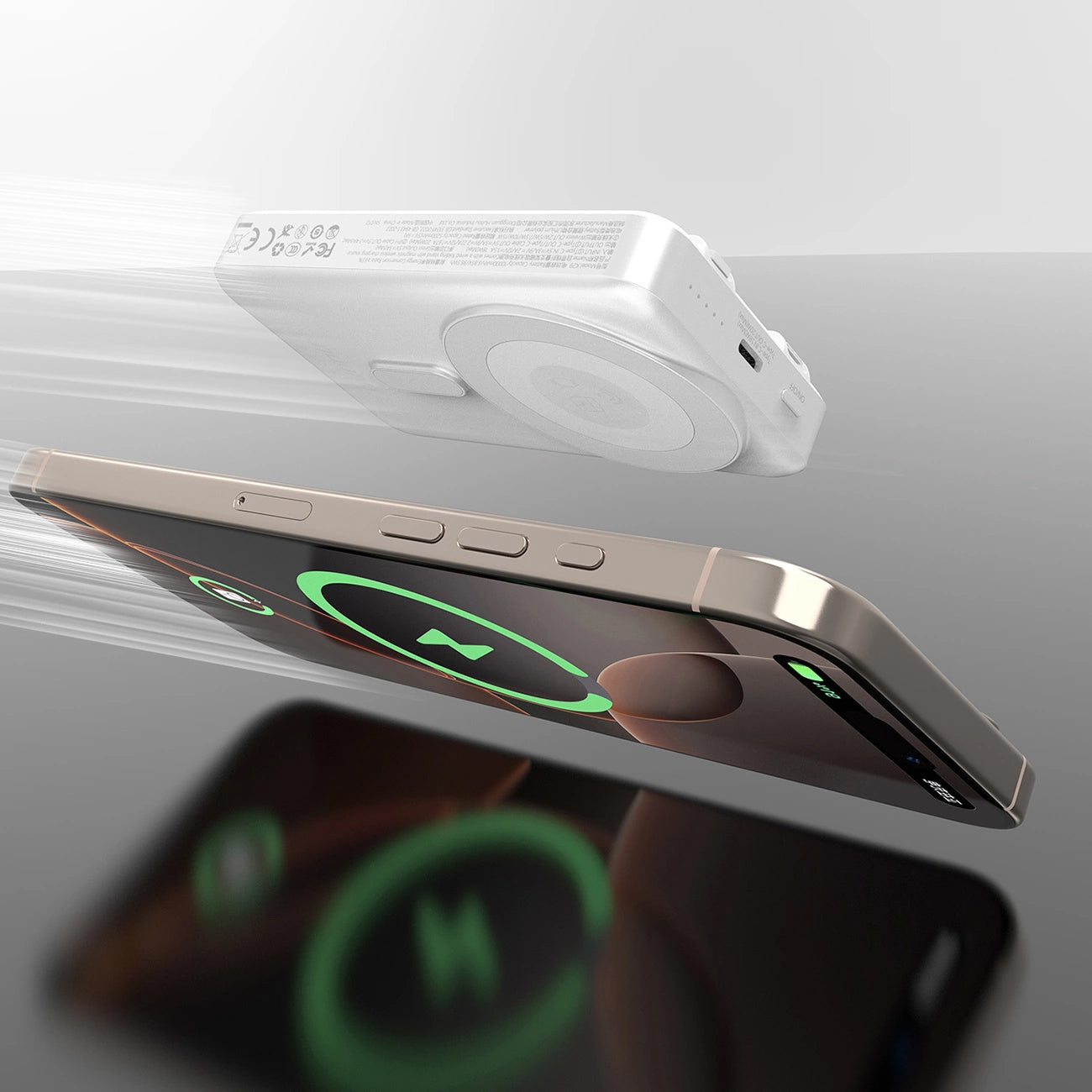 Външна батерия Wireless Dudao K29, 10000mAh, 20W, PD + FQI, 1 x Lightning - 1 x QI - 1 x USB-C, Сив