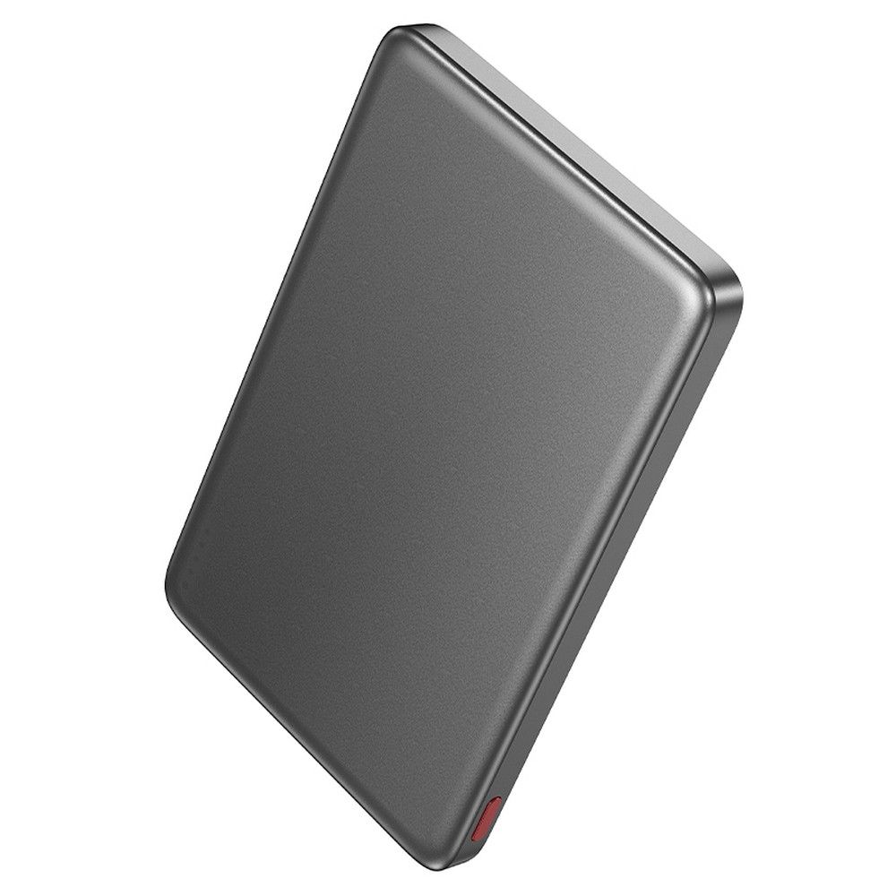 Безжична външна батерия HOCO Q26, 5000mAh, 20W, PD + FQI, 1 x QI - 1 x USB-C, Сива