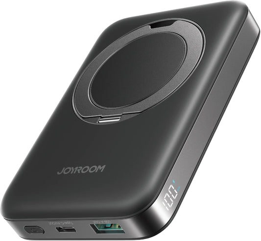 Външна батерия Wireless Joyroom JR-PBM12, 10000mAh, 22.5W, QC + PD + FQI, 1 x QI - 1 x USB-A - 1 x USB-C, Черна