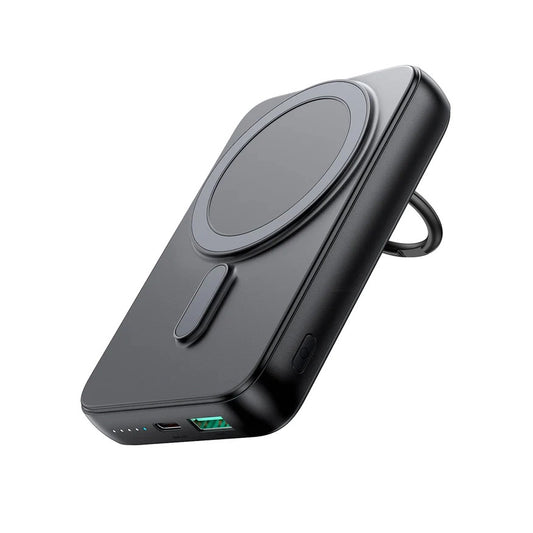 Външна батерия Wireless Joyroom JR-W050, 10000mAh, 20W, QC + PD + FQI, 1 x QI - 1 x USB-A - 1 x USB-C, Черна