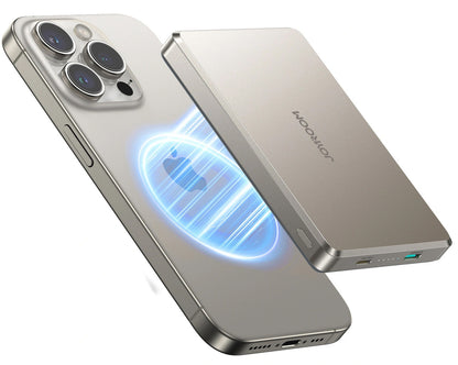 Безжична външна батерия Joyroom JR-PBM08 Pro, 10000mAh, 22.5W, PD + FQI, 1 x QI - 2 x USB-C, Бежова