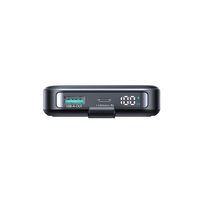 Външна батерия Wireless Joyroom JR-PBM11, 10000mAh, 22.5W, QC + PD + FQI, 1 x QI - 1 x USB-A - 1 x USB-C, Черна