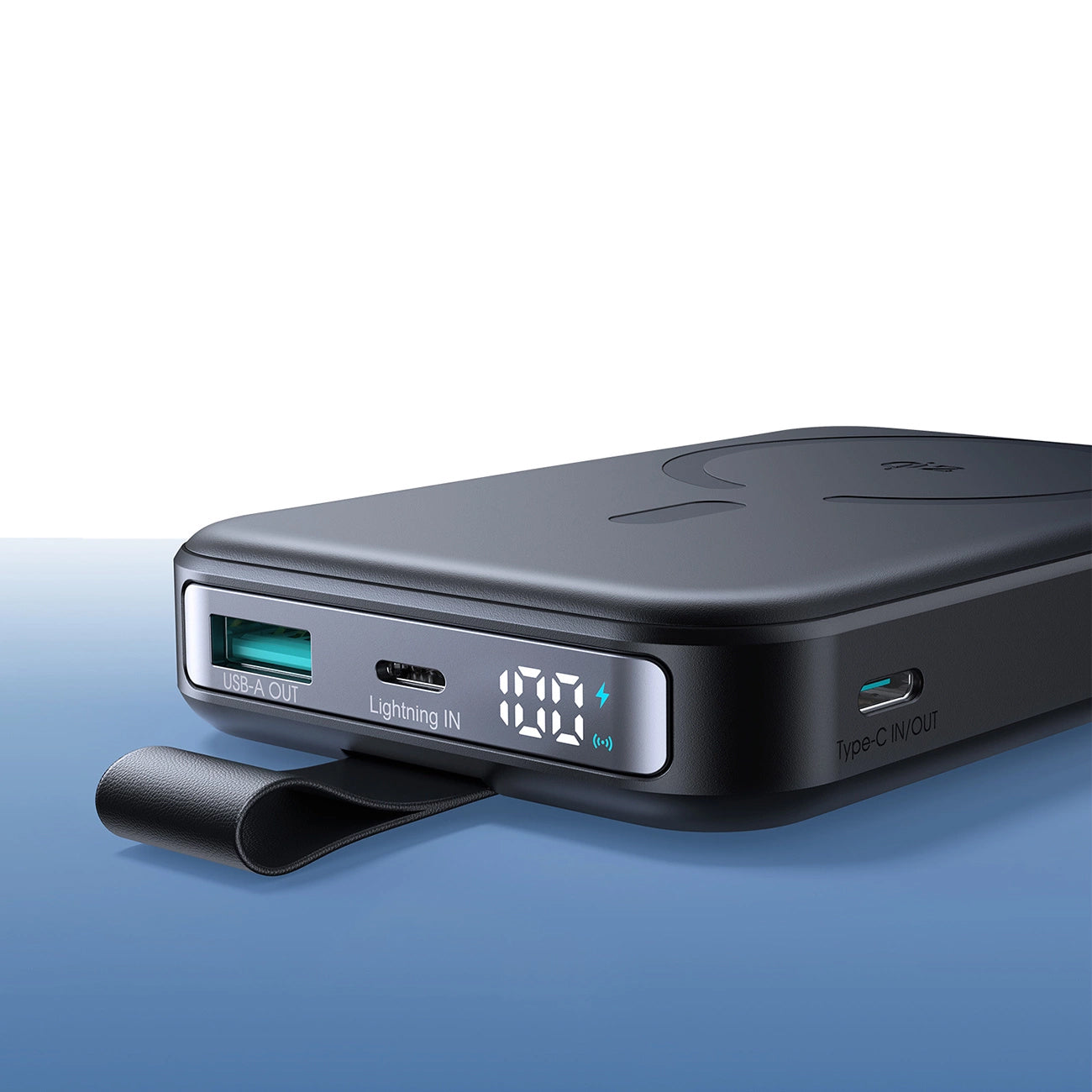Външна батерия Wireless Joyroom JR-PBM11, 10000mAh, 22.5W, QC + PD + FQI, 1 x QI - 1 x USB-A - 1 x USB-C, Черна