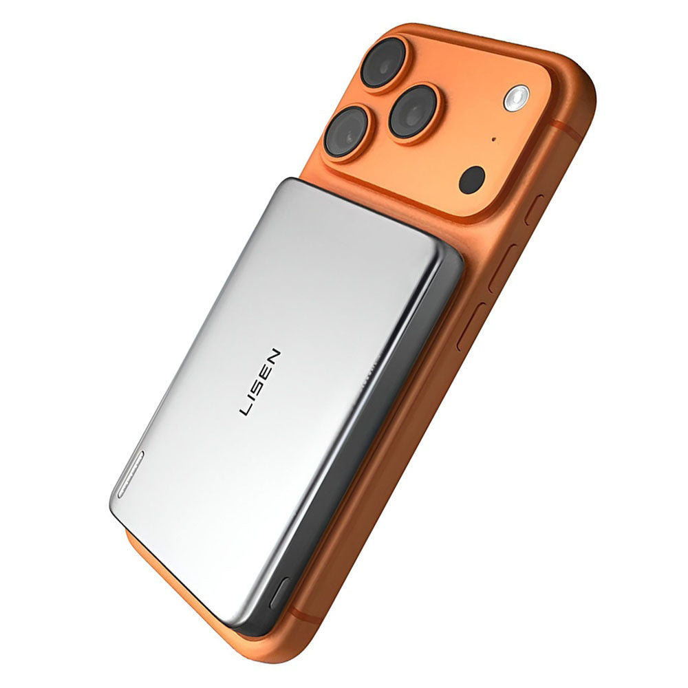 Безжична външна батерия Lisen L601 Pro, 10000mAh, 27W, PD + FQI, 1 x QI - 1 x USB-C, Сива YL0325100009