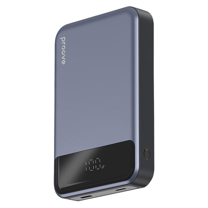Външна батерия Wireless Proove Hoodman, 10000mAh, 20W, PD + FQI, 1 x QI - 1 x USB-C, Сива PBH120010003