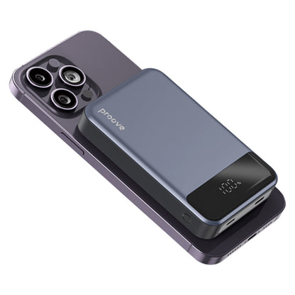 Външна батерия Wireless Proove Hoodman, 10000mAh, 20W, PD + FQI, 1 x QI - 1 x USB-C, Сива PBH120010003