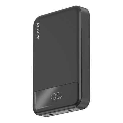 Външна батерия Wireless Proove Hoodman, 10000mAh, 20W, PD + FQI, 1 x QI - 1 x USB-C, Черна PBH120010001