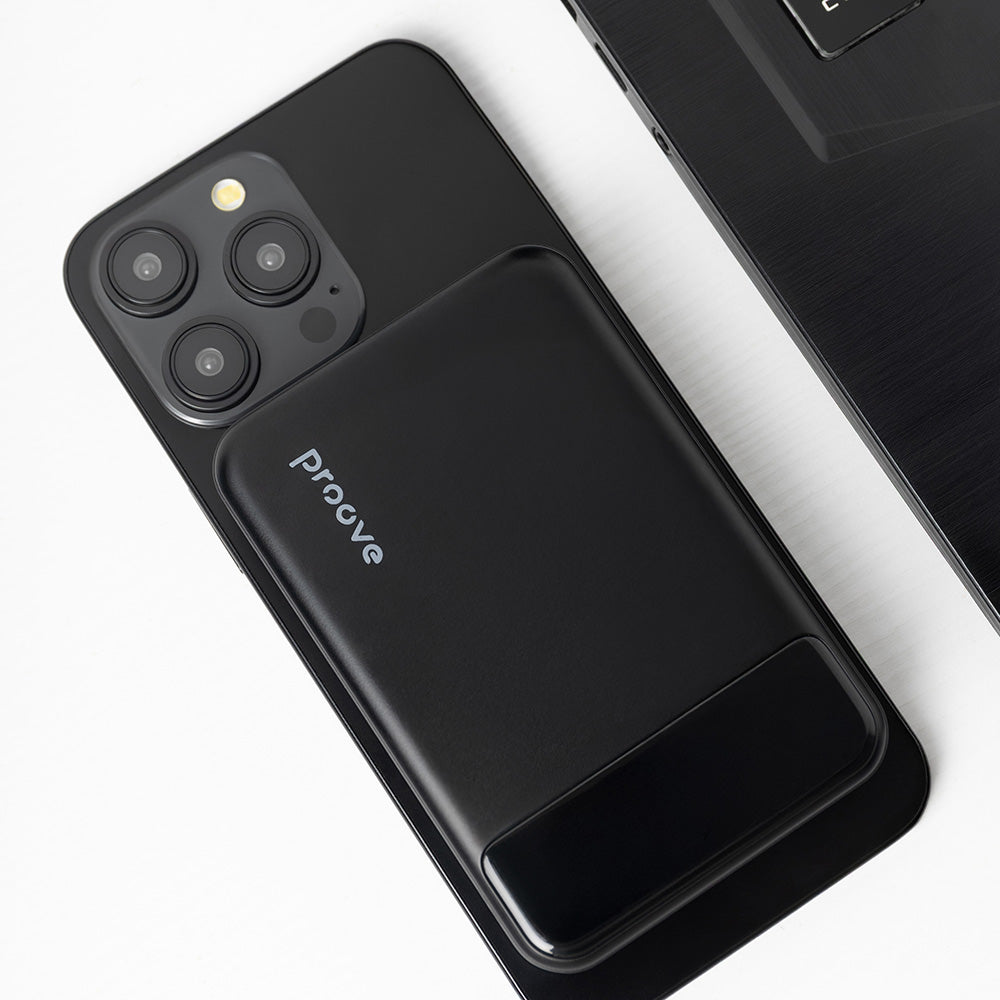 Външна батерия Wireless Proove Hoodman, 10000mAh, 20W, PD + FQI, 1 x QI - 1 x USB-C, Черна PBH120010001