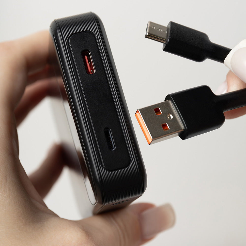 Външна батерия Wireless Proove Hoodman, 10000mAh, 20W, PD + FQI, 1 x QI - 1 x USB-C, Черна PBH120010001