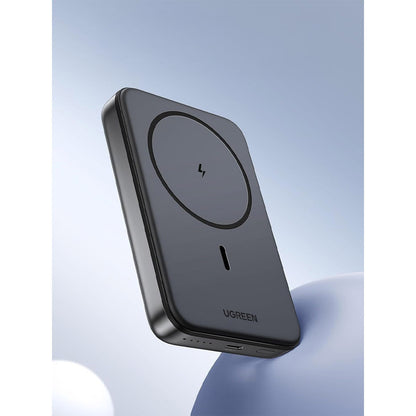 Външна батерия Wireless UGREEN PB561, 10000mAh, 20W, PD + FQI, 1 x QI - 1 x USB-C, Черна