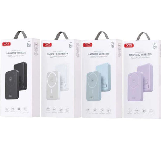 Външна батерия Wireless XO Design PR231, 10000mAh, 20W, PD + FQI, 1 x QI - 1 x USB-C, Бяла