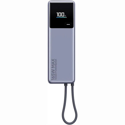 Външна батерия Xiaomi, 10000mAh, 165W, PD, 2 x USB-C, Сива PB1165MI