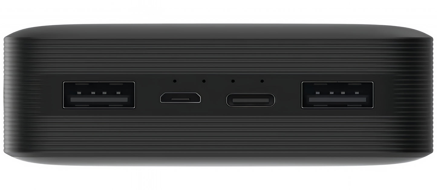 Външна батерия Xiaomi, 20000mAh, 18W, QC, 2 x USB-A, Черна PB200LZM