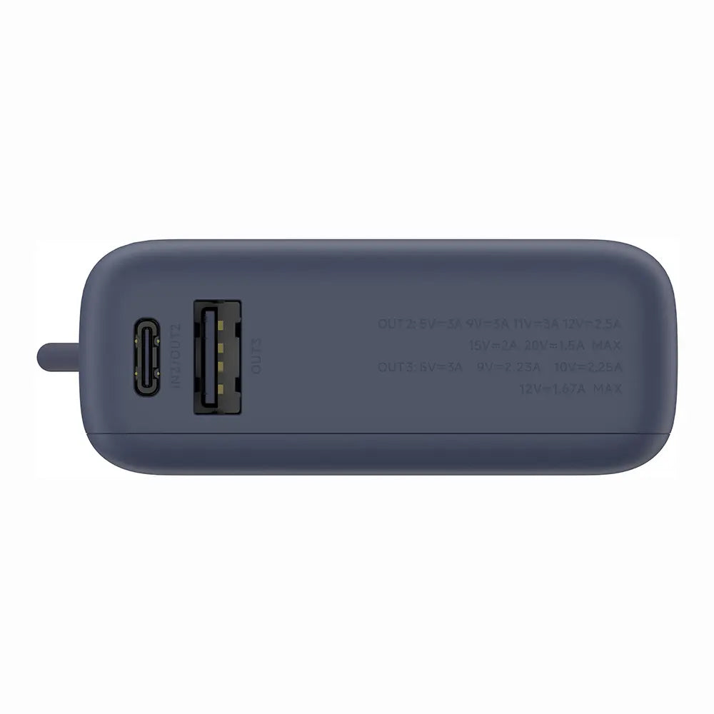 Xiaomi PB1033MI External Battery, 10000mAh, 33W, QC + PD, 1 x USB-A - 2 x USB-C, Navy Blue BHR9341GL