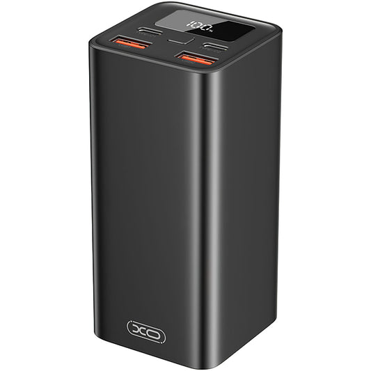 Външна батерия XO Design PB97, 20000mAh, 65W, QC + PD, 2 x USB-A - 2 x USB-C, Черна