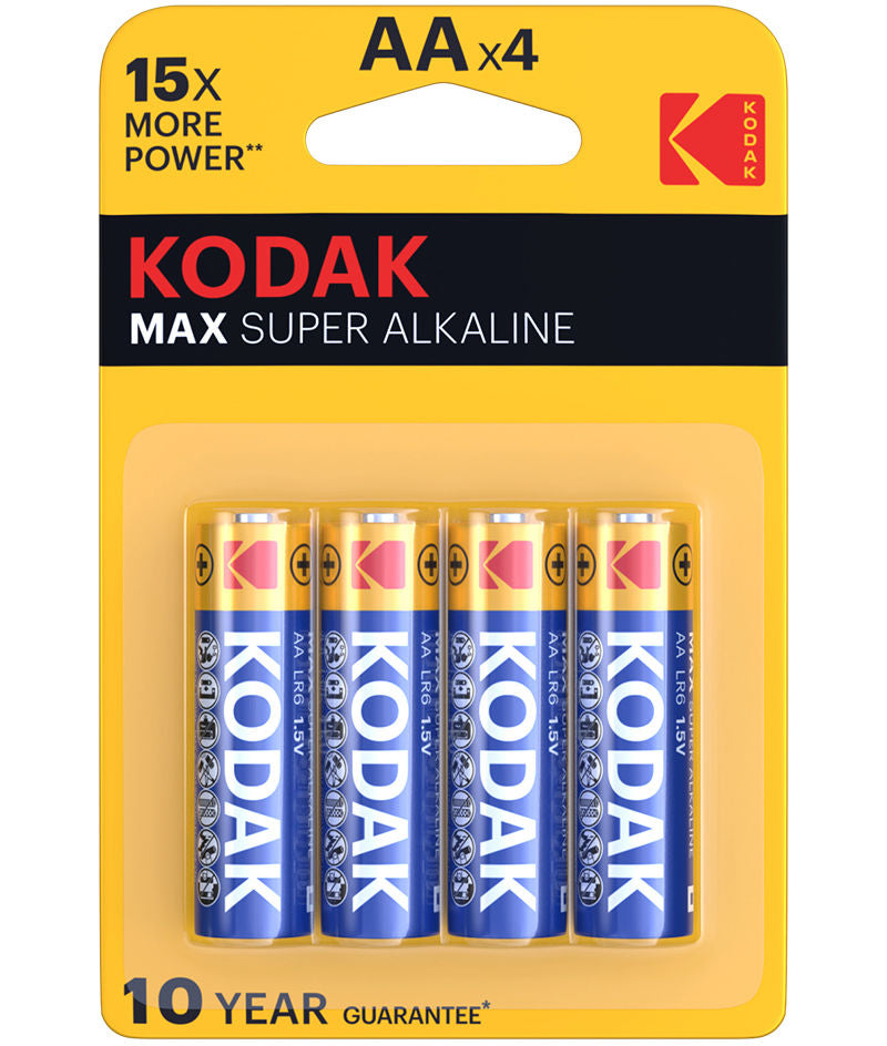Батерия Kodak Max Alkaline, AA / LR6, комплект 4 броя EKSTD30952867P4