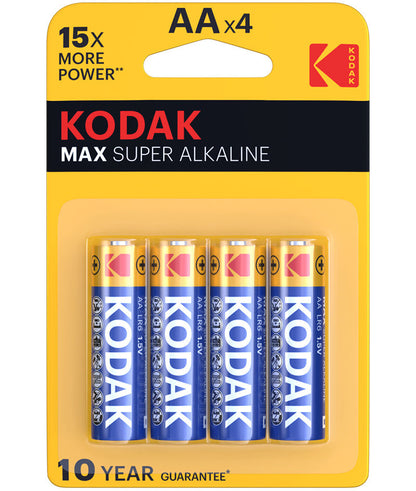Батерия Kodak Max Alkaline, AA / LR6, комплект 4 броя EKSTD30952867P4