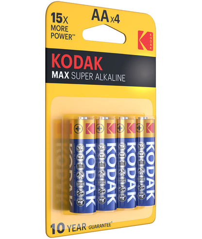 Батерия Kodak Max Alkaline, AA / LR6, комплект 4 броя EKSTD30952867P4